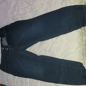 Dark wash skinny jeans